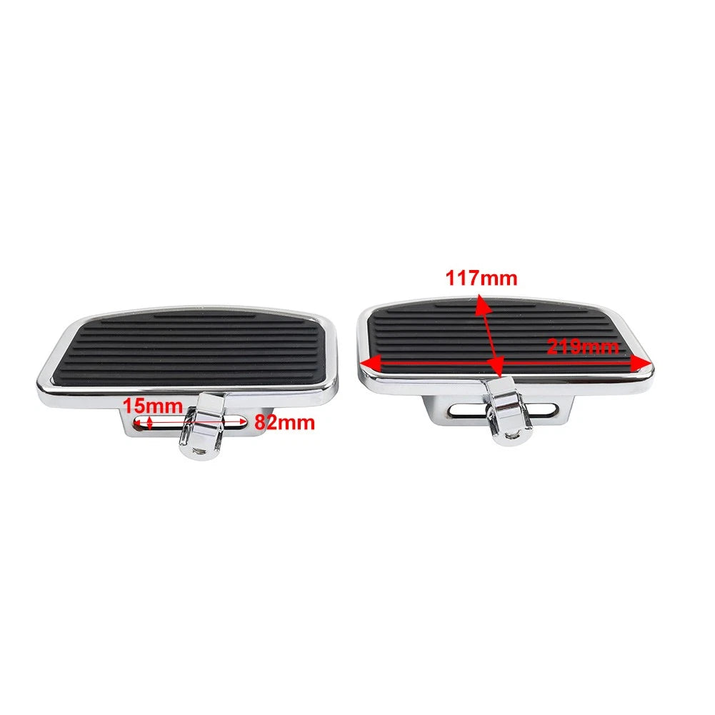 2xAluminum Rider Footboard Front Footpegs Fit Indian Scouts Sixty Bobber 2015-24