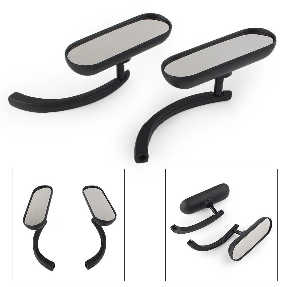 1 Pair Motor Rear View Side Mirror left right Fit All for Harley Davidson Black