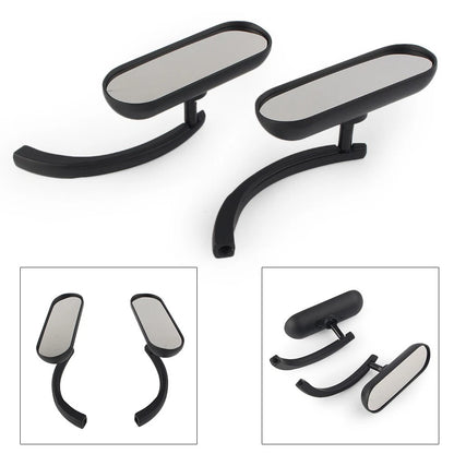1 Pair Motor Rear View Side Mirror left right Fit All for Harley Davidson Black