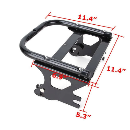 Detachable Two-up Tour Pack Mount Rack & Docking Hardware Kit For Harley 97-08