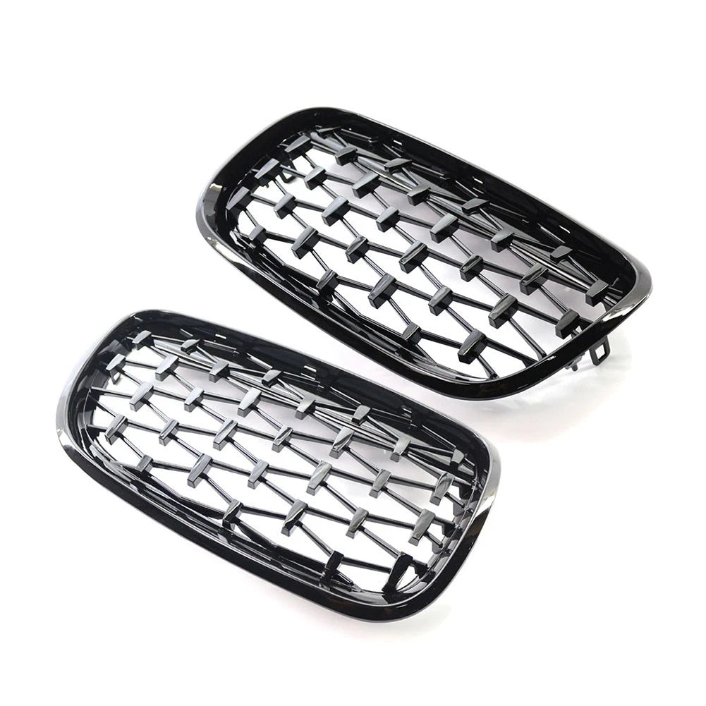 Front Bumper Kidney Grill Diamond Grille For BMW X5 E70 X6 E71