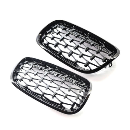 Front Bumper Kidney Grill Diamond Grille For BMW X5 E70 X6 E71