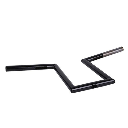 10-1/2" Rise 1'' Motorcycle Handlebars Z-Bar Drag Bars For Harley Chopper Bobber