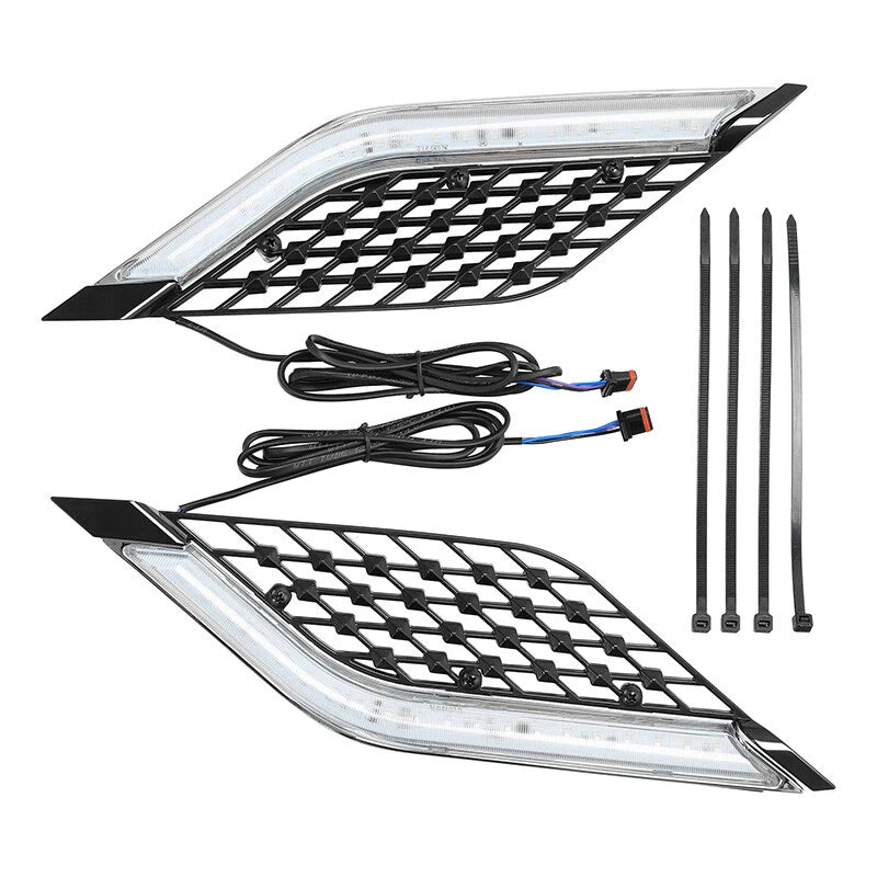 LED Radiator Grill Panels Light Fit For Honda Gold Wing Tour DCT Airbag 18-Up US