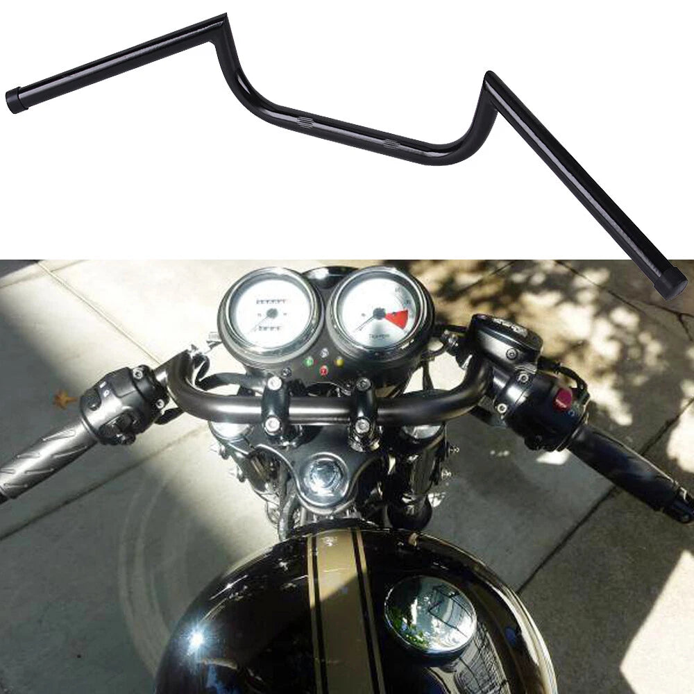 Custom 7/8" Motorcycle Handlebars Z Bar Drag Bars For Yamaha Suzuki Honda Harley