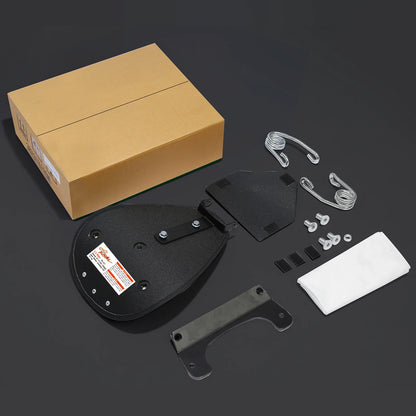 Black Orange Driver Solo Seat Fit For Harley Dyna Street Bob Low Rider 07-17 16