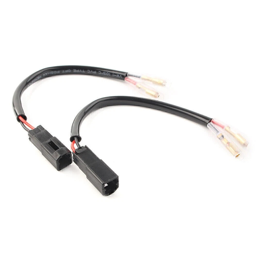 2PCS Rear Turn Signal 2-Wire Connector Harness Wire Fit Ducati 848 1098 1198