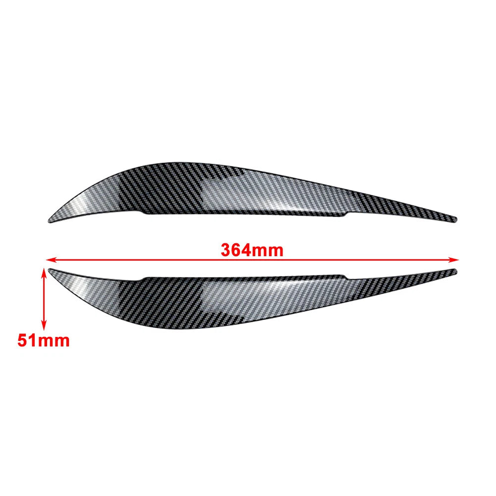 Front Headlight Eyebrow Trim For BMW 4 Series F32 F33 F36 2012-2020 Carbon Fiber