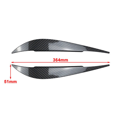 Front Headlight Eyebrow Trim For BMW 4 Series F32 F33 F36 2012-2020 Carbon Fiber