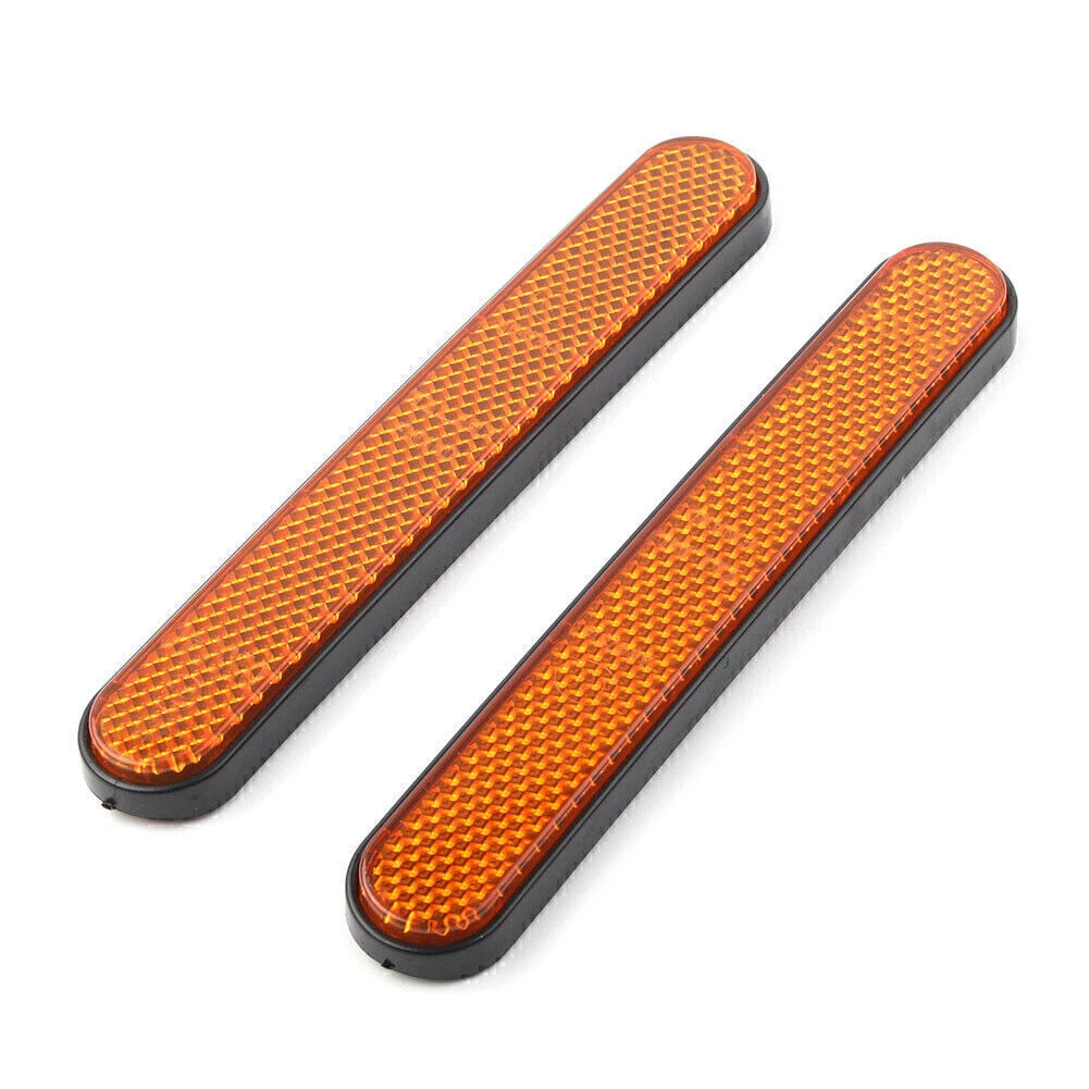 Rear Mudguard Fender Reflector For Harley Sportster 883 1200 X48 A1 ABS Orange