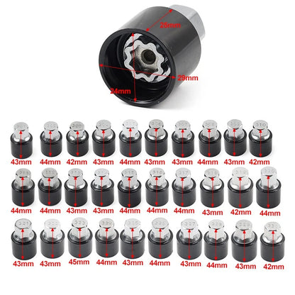 Locking Wheel Bolts Nut Key Anti-theft Screw Key Tool For Mercedes Metal 303