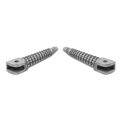 Front Driver Foot Pegs FootrestsPedals For Kawasaki Ninja 400 18-24 Z400 19-24