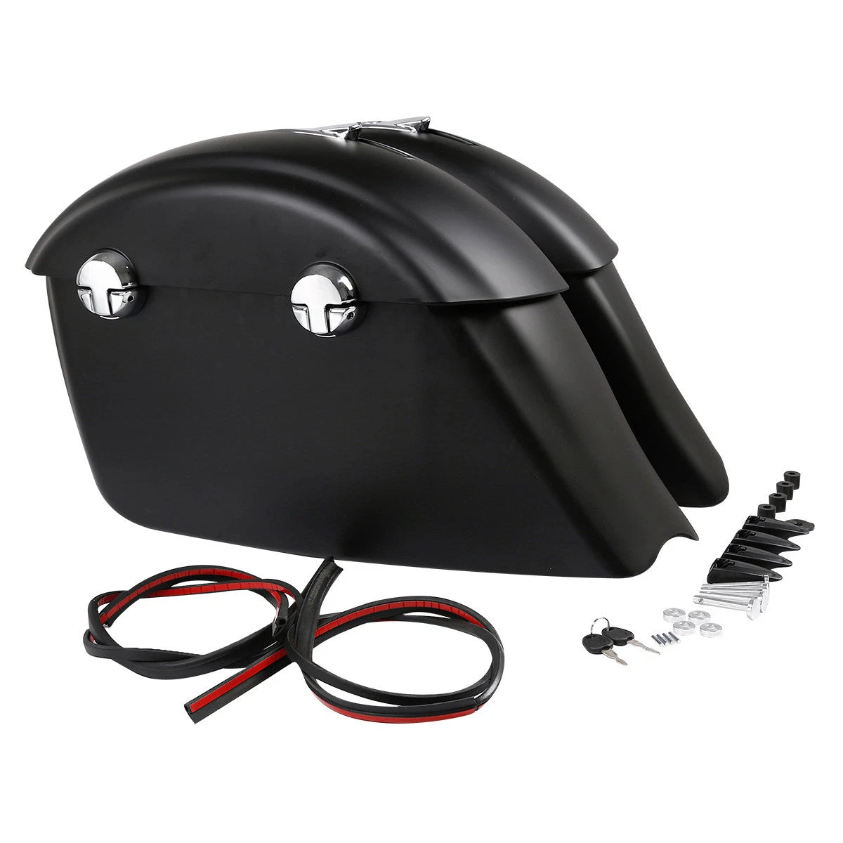 Matt Black Saddlebag Audio Lid Electronic Latch For Indian Chieftain Roadmaster