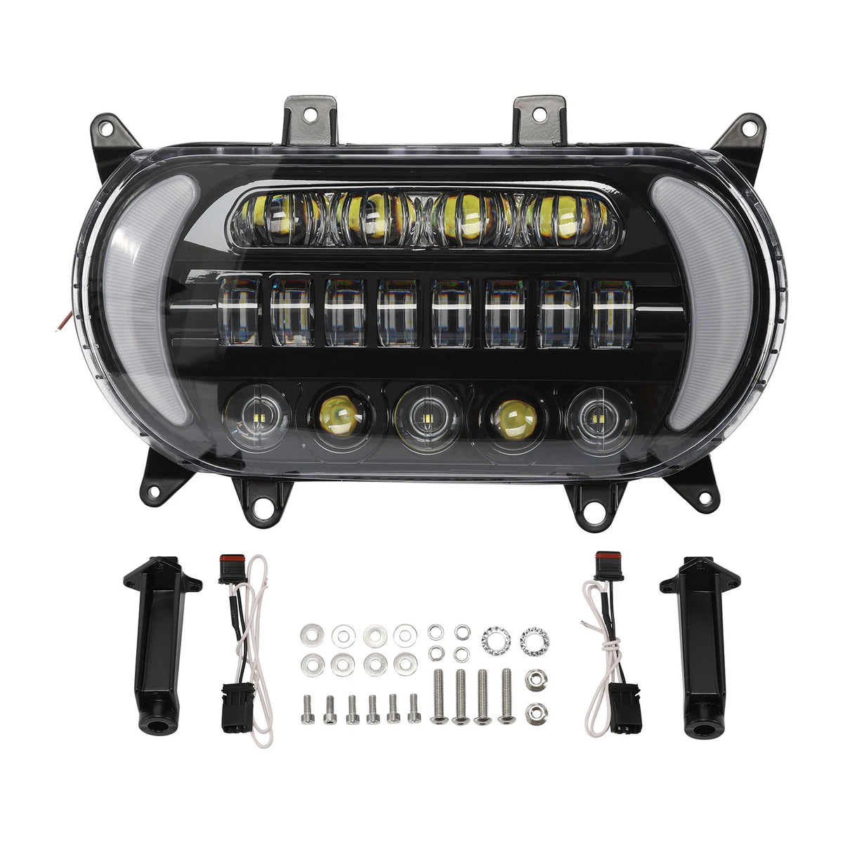 Front LED Headlight Assembly Turn Signal Light For Harley Road Glide FLTRX 15-23