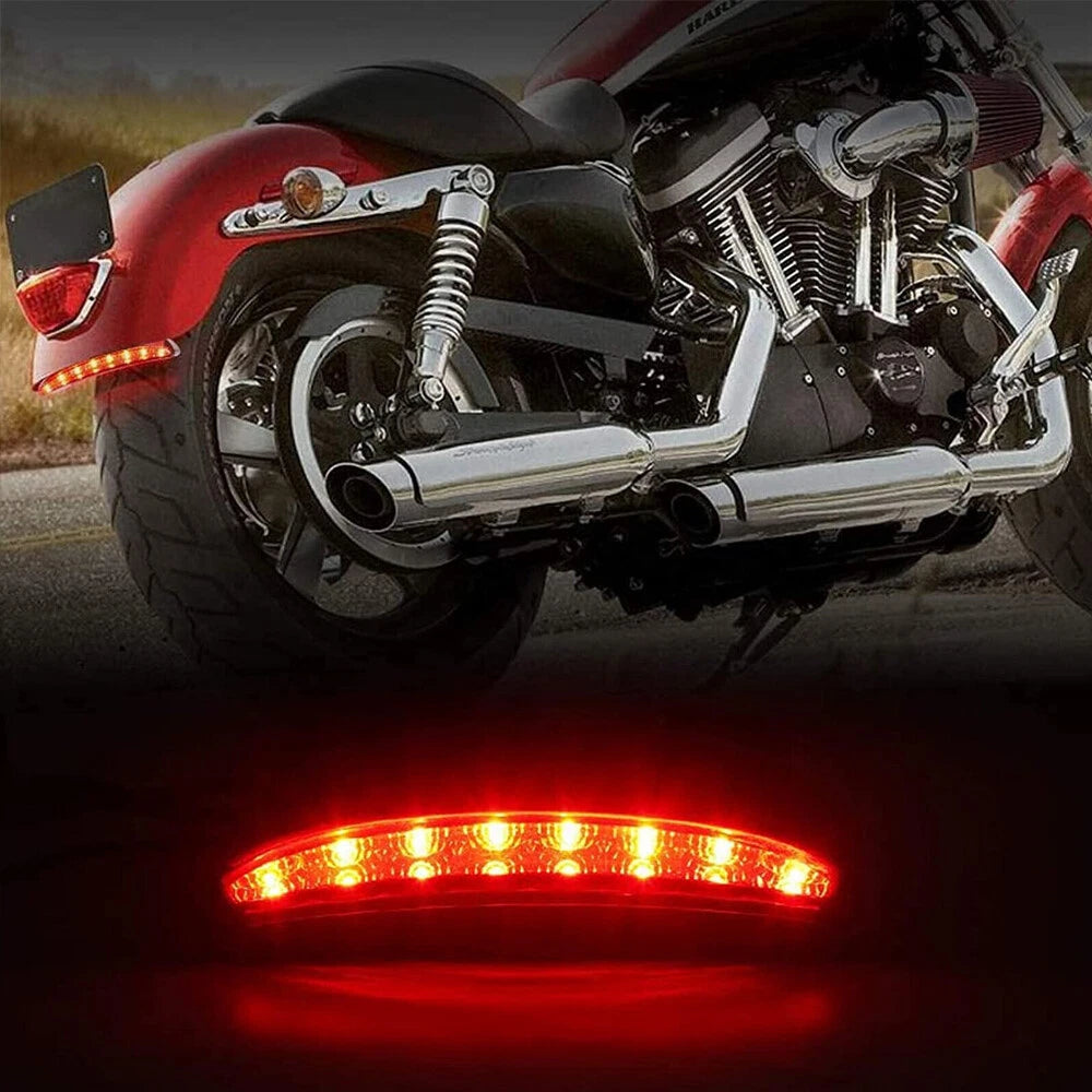 LED Fender Brake Tail Light Turn Signals For Harley Sportster 883 1200 Iron Dyna