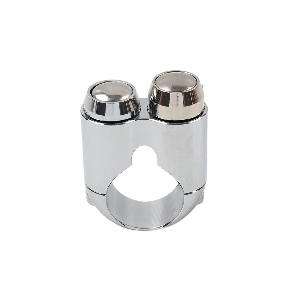 1" Handlebar Switch 2 Button Horn Light Control For Harley Dyna Chopper Chopper