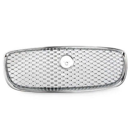 Front Upper Bumper Mesh Grille Grill Fit Jaguar XF XFR 2016 - 2020 Chrome