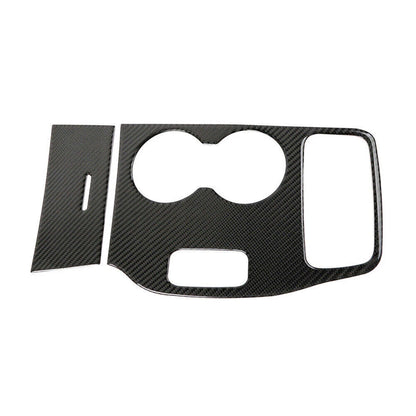 Carbon Fiber Dashboard Gear Shift Panel Cover Trim Fit Jeep Grand Cherokee 14-15