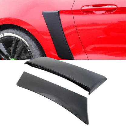 2PCS Black Quarter Panel Trim Side Scoops for 2015 2016-2019 Ford Mustang Roush