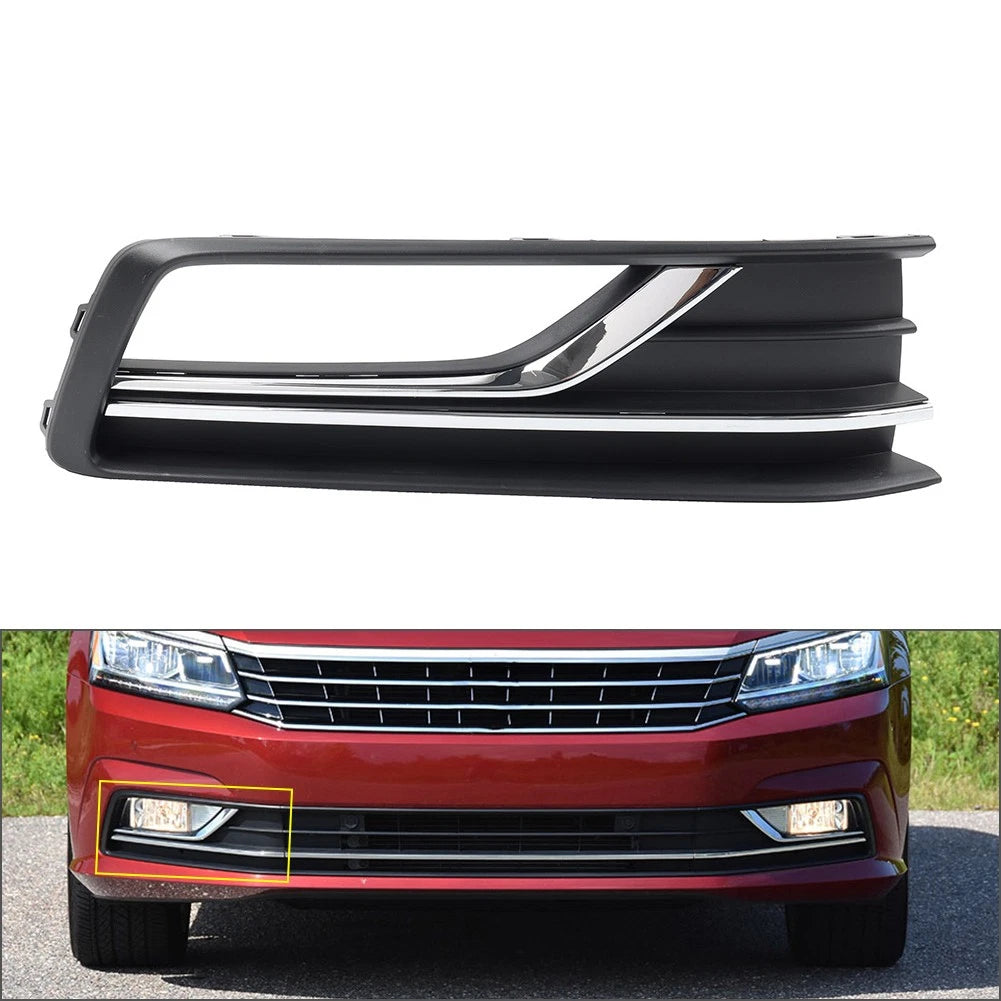 Front Bumper Lower Side Trim Fog Light Bezel Cover For VW Passat 2016-2019 Right