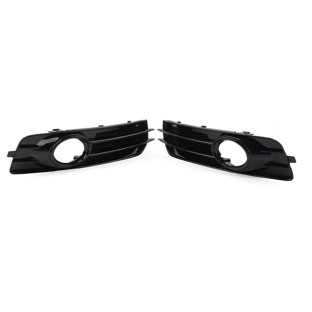2x Front Bumper Fog Light Grille Cover For Audi A3 8P 2009-2012 Black USA