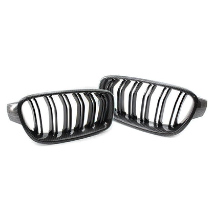 Front Frame Grille Grill M3 Style For BMW 3 Series F30 31 12-18 Carbon Black USA