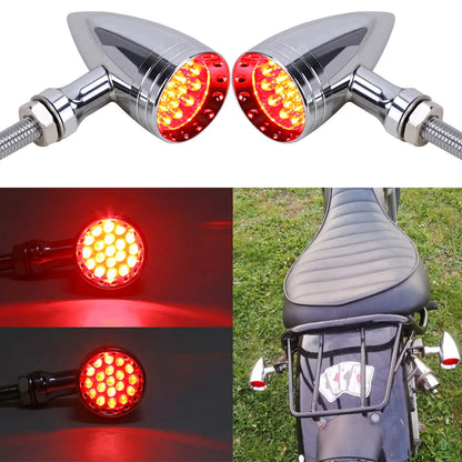 Motorcycle Bullet LED Blinker Turn Signal Lights For Harley Sportster 1200 Dyna