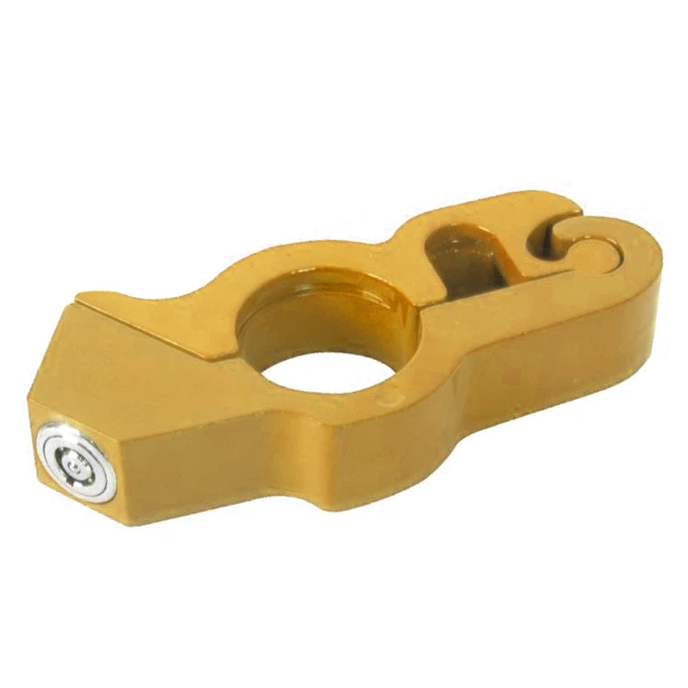 Motor Handlebar Lock Anti-Theft Grip Throttle Security Bike Scooter ATV Gold