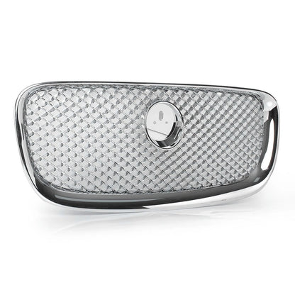 All Chrome Upper Grille Front Center Grill For Jaguar XF XFR 2012 2013 2014 2015