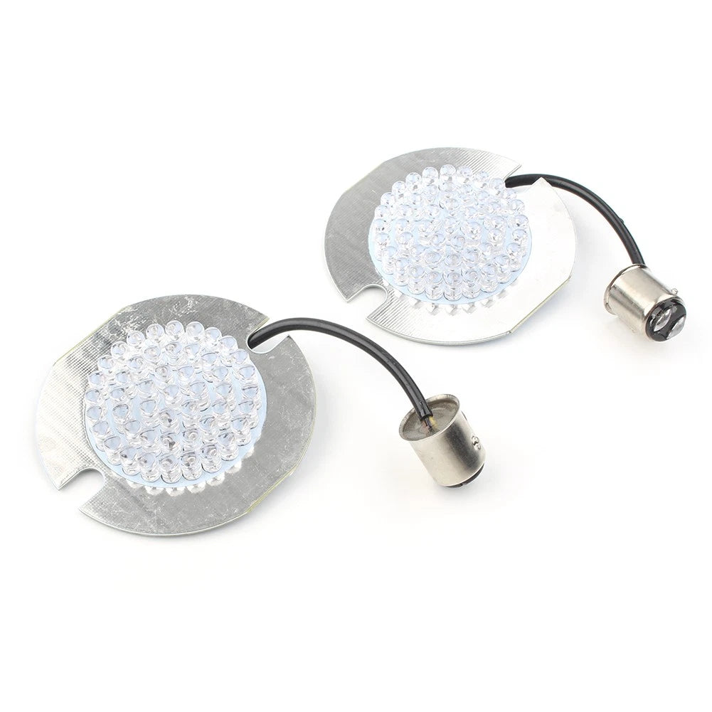 1157 Red LED Turn Signal Light Indicator Inserts for Harley Electra/Ultra