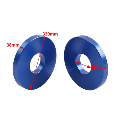 2x Engine Saddlebag Crash Bar Decor Spacer For Harley Softail Road King Blue
