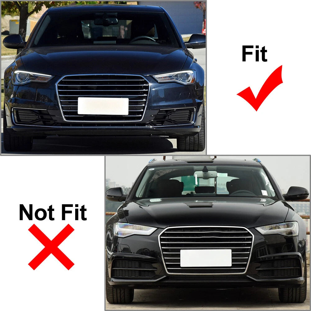 For Audi A6 C7 2014-2018 Right Front Lower Bumper Grille Fog Light Grill Cover