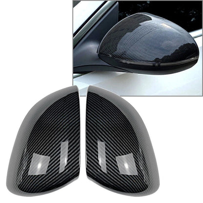 1 Pair Carbon Fiber Rear View Mirror Cover Trim For Mercedes Benz C-Class W206