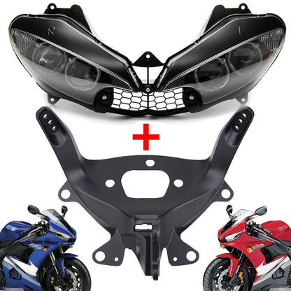 Front Headlight & Fairing Stay Bracket Fit For Yamaha YZF R6 03-05 YZF R6S 06-09