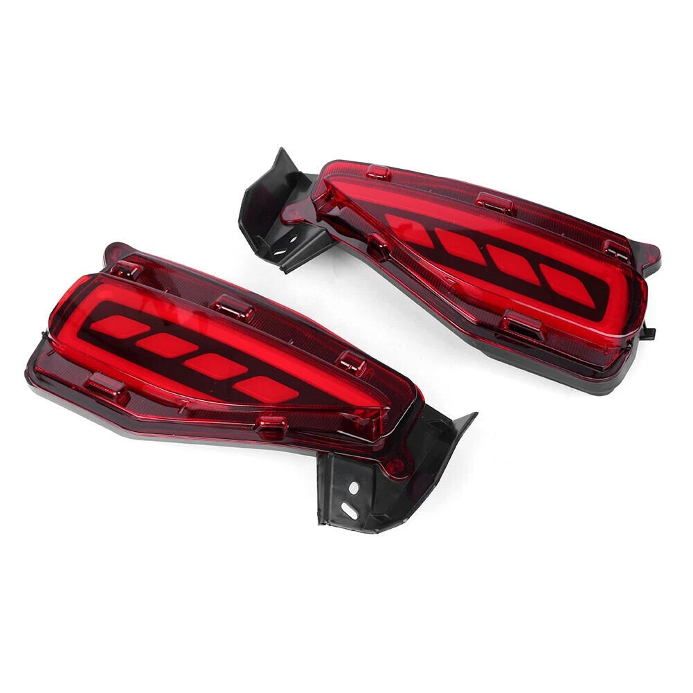 LED Rear Bumper Lamps Brake Tail Light Fog Lamp Fit Toyota Fortuner 2015-2017