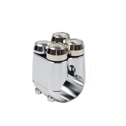 1" Handlebar Horn Turn Signal Light Control Switch Fit Harley Bobber Chrome