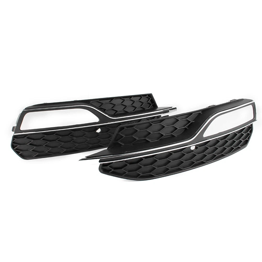Front Lower Bumper Fog Light Covers Fit Audi A3 8V Pre-Facelift 2013-2017 Pair