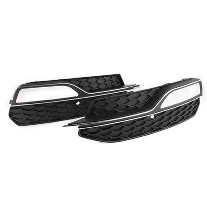 Front Lower Bumper Fog Light Covers Fit Audi A3 8V Pre-Facelift 2013-2017 Pair