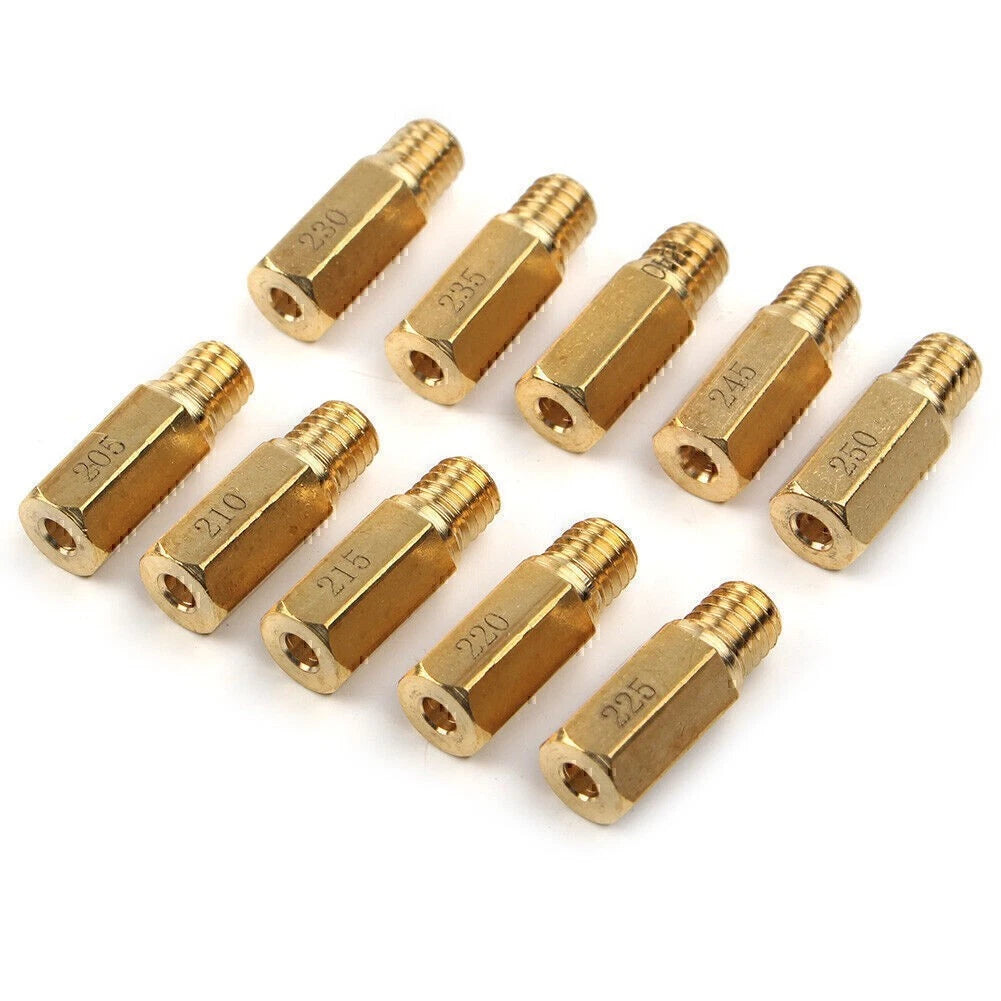 10 Pcs  Carburetor Main Jets Slow Jet Carb Kit For PWK OKO CVK 205-250