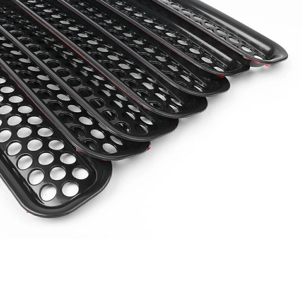 Front Grille Cover Insert Mesh Grill Black For Jeep Wrangler TJ 1997 1998 - 2006