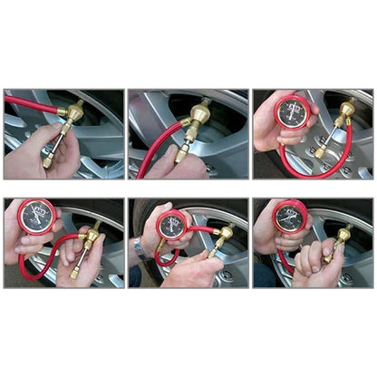 Tire Deflator Kit Tire Pressure Gauge 0-75 PSI Rapid Air Down Offroad Kit