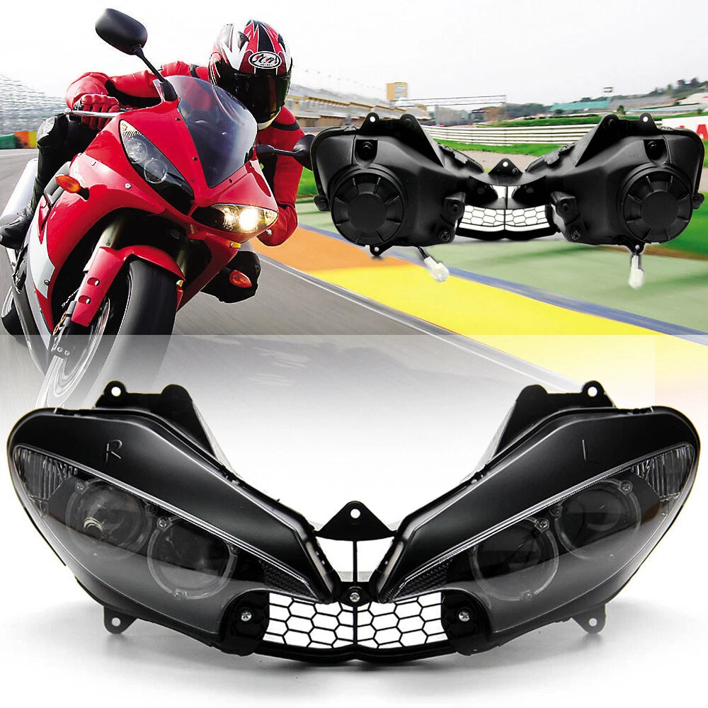YZFR6 Headlight Housing Assembly For Yamaha YZF R6 R600 2003 2004 2005 Clear US