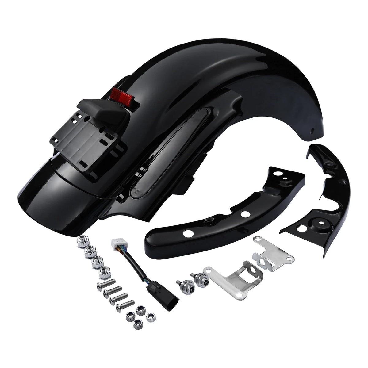 5" Stretched Saddlebags 5x7" Speaker Lids & Rear Fender For Harley Touring 09-13
