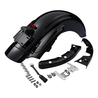 5" Stretched Saddlebags 5x7" Speaker Lids & Rear Fender For Harley Touring 09-13