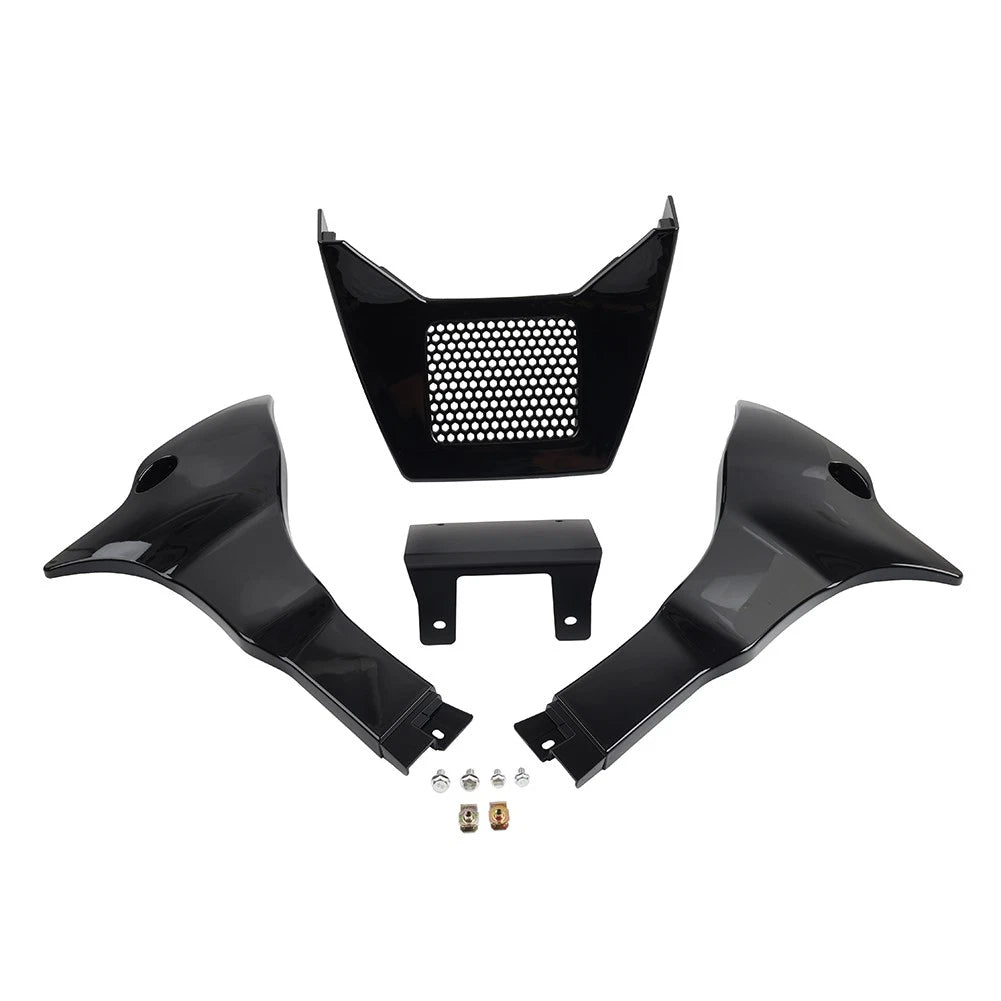 Side Fairing Spoiler Panels Cover Black For Harley Low Rider ST FXLRST 2022-2024