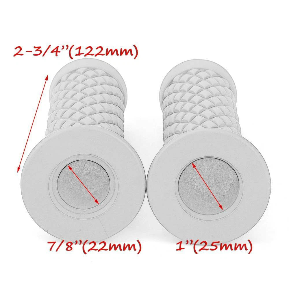 7/8"&1" 22MM Rubber Motorcycle Motorcross Hand Grip Handlebar For ATV Dirt Bike