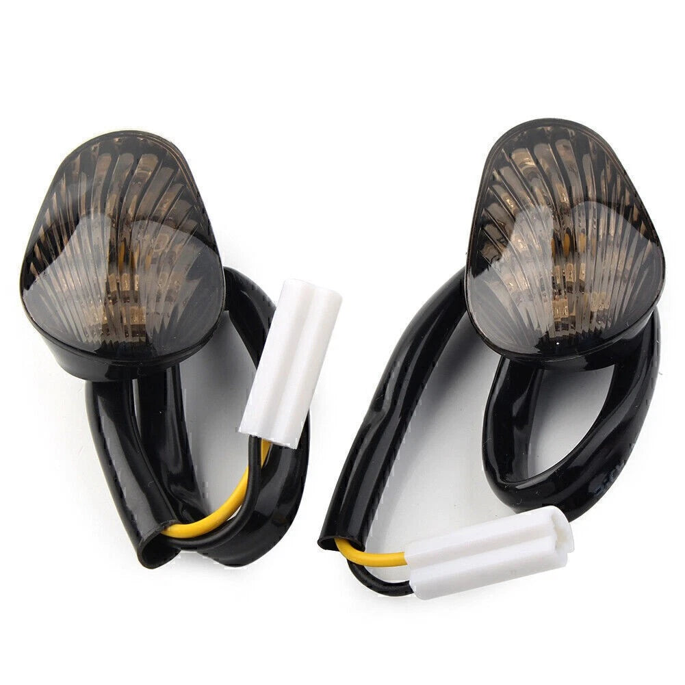 Smoke Flush Mount Amber Turn Signals Fit Yamaha YZF R1/R6/R6S Flash LED US