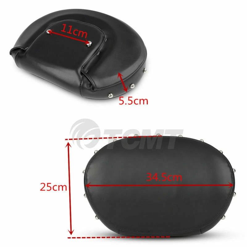 12" Sissy Bar Backrest Pad Fit For Indian Chief Classic Dark Horse Vintage 14-18