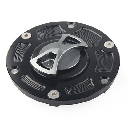1x Titanium Fuel Gas Tank Cap Aluminum For Kawasaki Ninja 250R EX250 EX300 13-14
