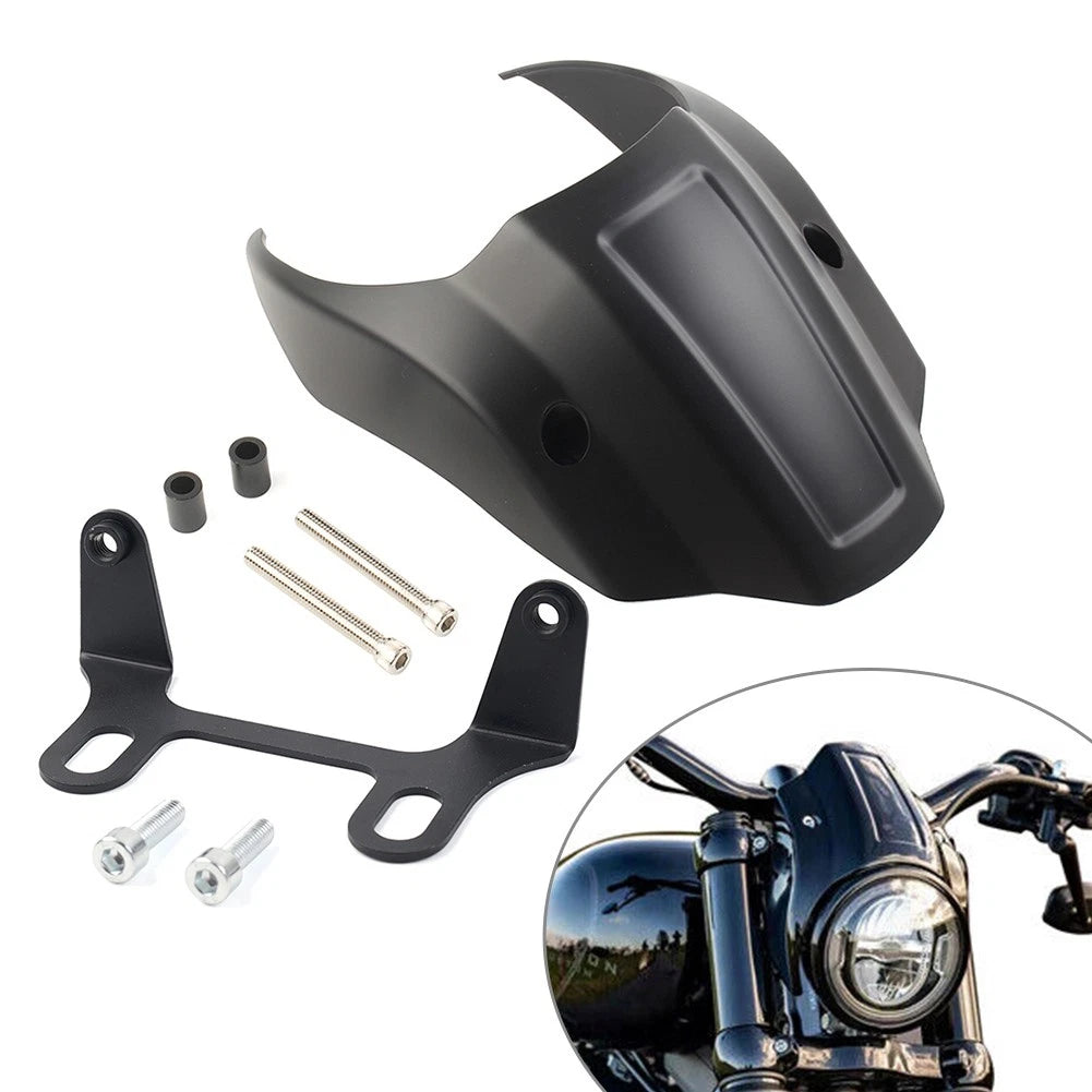 Front Headlight Cover Mask Black For Harley Softail Breakout FXBR FXBRS 2015-22